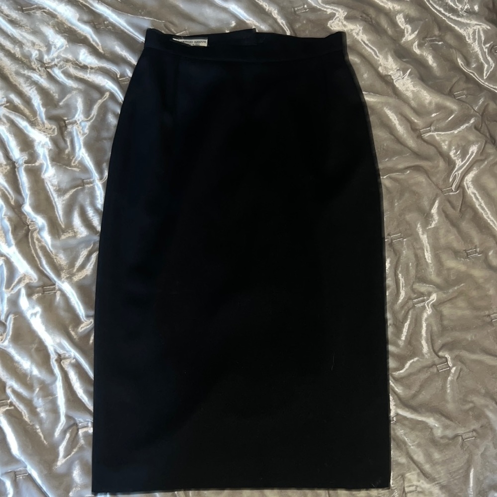 Giorgio Armani Black Pencil Skirt